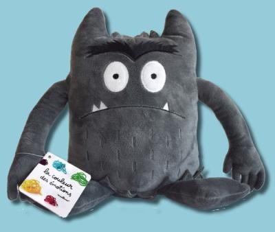 La peluche des émotions - Gris, la peur | Peluche et marionnette