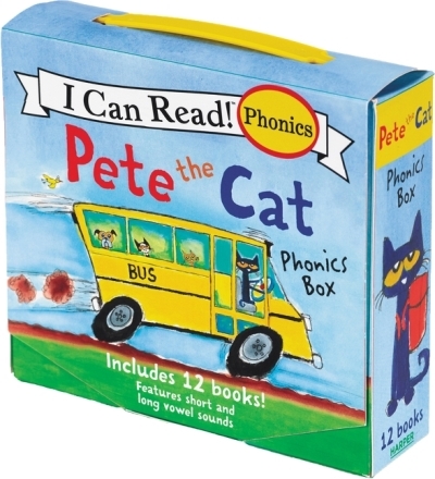 Pete the Cat 12-Book Phonics Fun! : A Box of 12 Mini-Books Featuring Short and Long Vowel Sounds | Dean, James (Auteur) | Dean, James (Illustrateur) | Dean, Kimberly (Auteur)