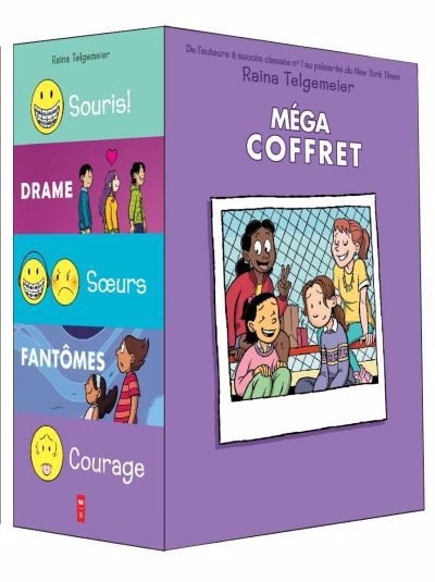 Méga coffret Raina : Souris!, Soeurs, Drame, Fantômes, Courage | Telgemeier, Raina (Auteur)