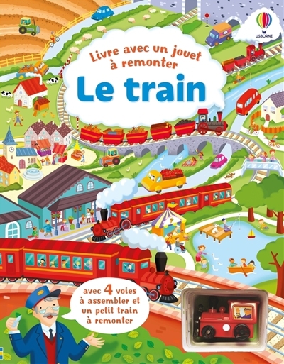 train : livre avec un jouet à remonter (Le) | Watt, Fiona (Auteur) | Alistar (Illustrateur)