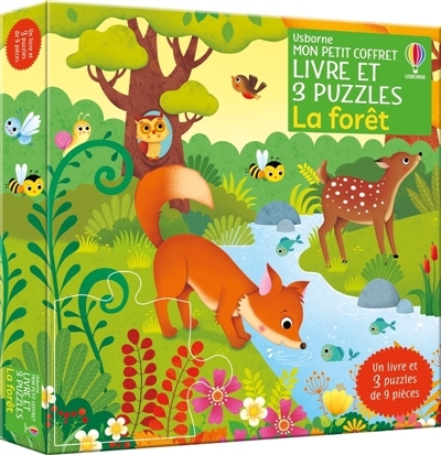 forêt : Mon petit coffret Livre et 3 puzzles : Dès 3 ans (La) | Taplin, Sam (Auteur) | Iossa, Federica (Illustrateur)