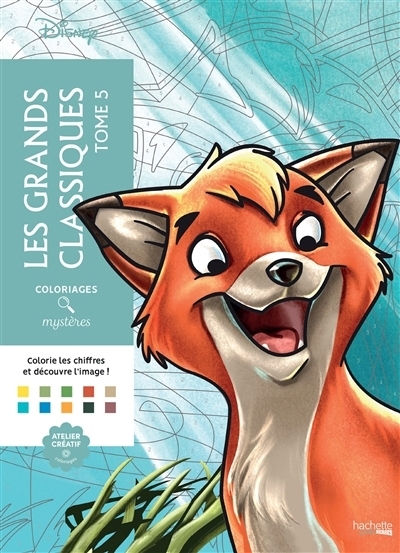 Coloriages mystères Disney : Les grands classiques Disney T.05 | Bertrand, Aurélia-Stéphanie (Illustrateur) | Vauthey, Edouard (Illustrateur)