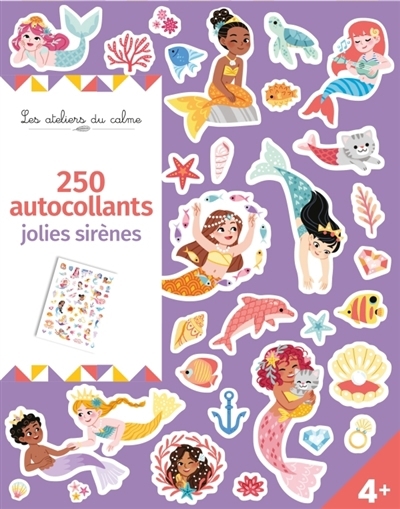 250 autocollants : jolies sirènes | Fabre, Léa (Illustrateur)