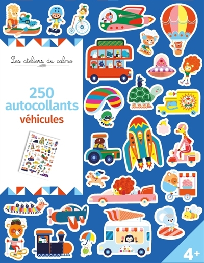 250 autocollants : véhicules | Mercier, Julie (Illustrateur)
