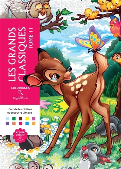Coloriages mystères Disney - Les grands classiques Disney T.11 | Mariez, Jérémy (Illustrateur)