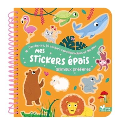 Mes stickers épais : Animaux préférés | Grandgirard, Mélanie (Illustrateur)