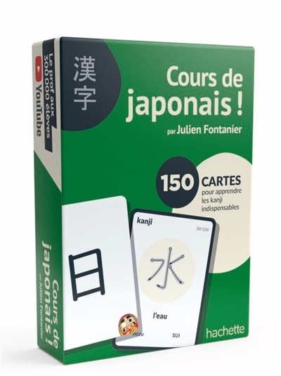 Cours de japonais ! : 150 cartes pour apprendre les kanji indispensables | Fontanier, Julien (Auteur)