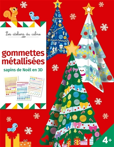 Gommettes métallisées : sapins de Noël en 3D | Bricolage divers