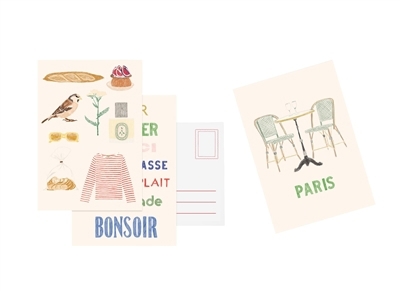 Set cartes postales Paris | Papeterie fine