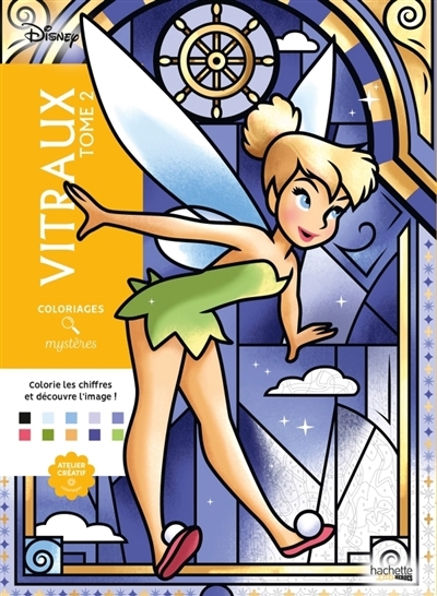 Coloriages mystères Disney - Vitraux T.02 | Bal, William (Illustrateur)