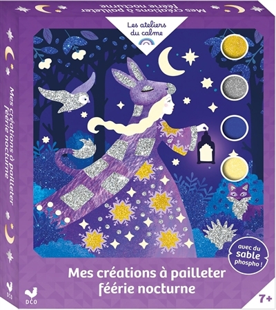 Mes créations à pailleter Féerie nocturne : coffret avec accessoires | Bricolage divers