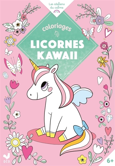 Coloriages licornes kawaii | Notaert, Amandine (Illustrateur) | Secheret, Jessica (Illustrateur)