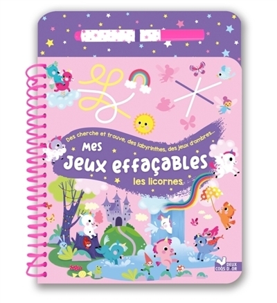 Mes jeux effaçables : Les licornes | Mab, Héloïse