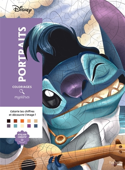 Coloriages mystères Disney - Portraits (trompe l'oeil) | Perez, Christophe-Alexis (Illustrateur)