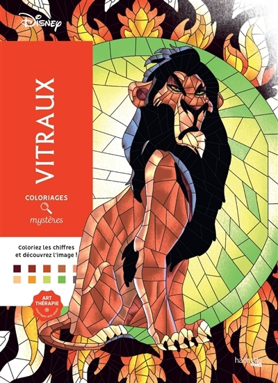 Coloriages mystères Disney - Vitraux | Lévy, Julien (Illustrateur)