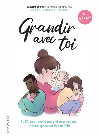 Grandir avec toi : la BD pour comprendre et accompagner le développement de son bébé : de 0 à 2 ans | Couppey, Caroline (Illustrateur)