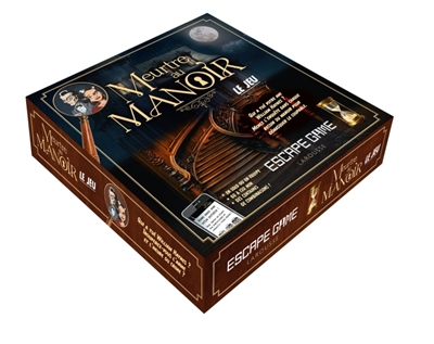 Coffret escape game Meurtre au manoir le jeu | Jeux coopératifs