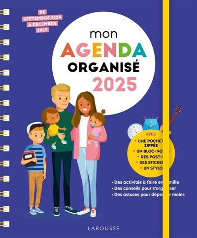 Mon Agenda Famille Organisée 2025 | Agenda et Calendrier et journaux intime