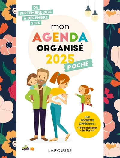 Mon agenda organisé 2025 : Poche | Agenda et Calendrier et journaux intime