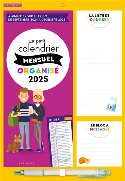 petit calendrier mensuel famille organisée 2025 (Le) | 