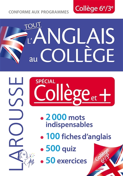 Tout l'anglais au collège, 6e, 3e | 