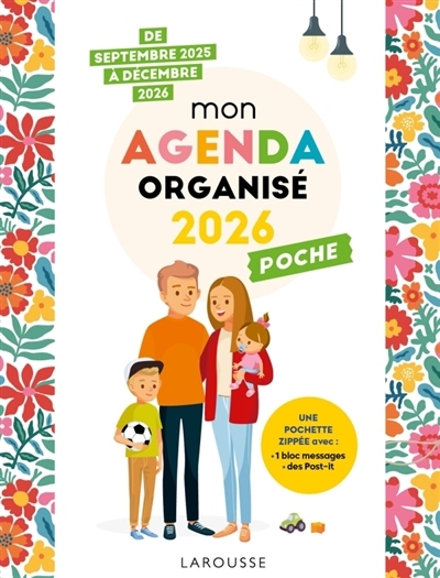 Mon agenda famille organisée 2026 : Poche | 