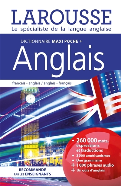 Dictionnaire maxi poche + anglais : français-anglais, anglais-français | 