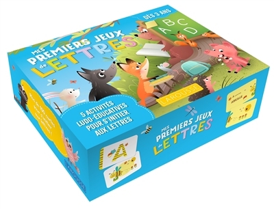 Mes premiers jeux de lettres : 5 activités ludo-éducatives pour s'initier aux lettres : dès 3 ans | 