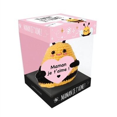 Abeille crochet Maman je t'aime | Larousse (Auteur)