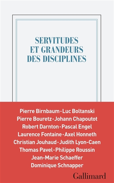 Servitudes et grandeurs des disciplines | 