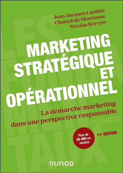 Marketing stratégique et opérationnel | Lambin, Jean-Jacques | De Moerloose, Chantal | Kervyn, Nicolas