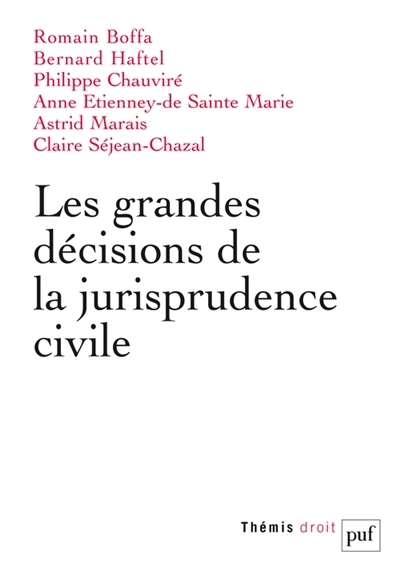 les grandes décisions de la jurisprudence civile (Les) | 