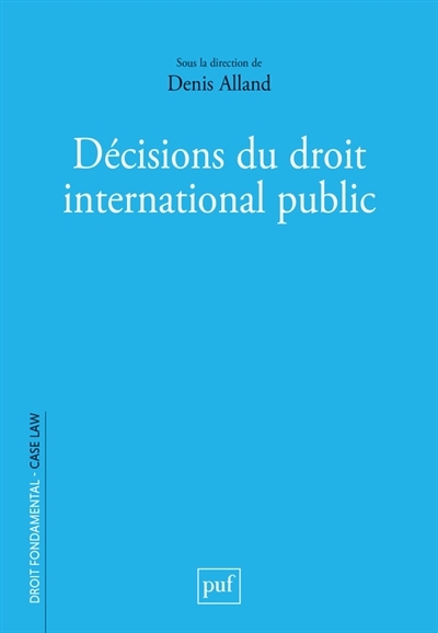 Décisions du droit international public | 