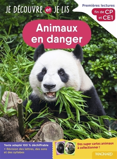 Je découvre et je lis : Animaux en danger | Barthomeuf, Claire | Barbier-Tabouret, Sylvie