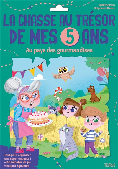 chasse au trésor de mes 5 ans : au pays des gourmandises (La) | Jeux pour la famille 