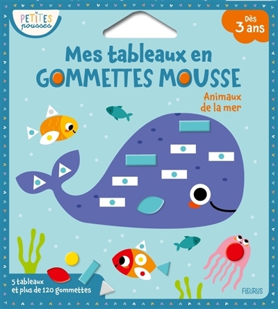 Animaux de la mer : mes tableaux en gommettes mousse | Sensoriel et moteur