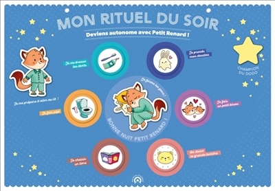 Mon rituel du soir : deviens autonome avec Petit Renard ! | Chokron, Sylvie (Auteur) | Amelin, Pauline (Illustrateur)