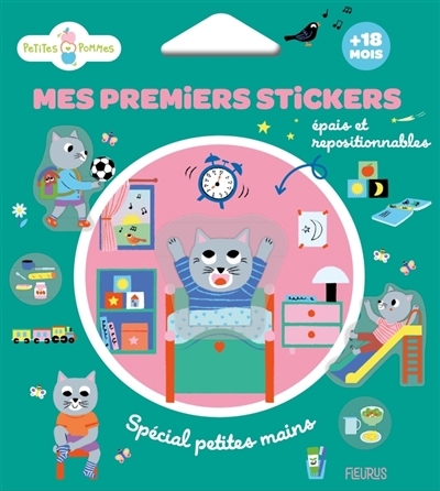 Mes premiers stickers : au fil de la journée | Lapeyre, Emilie (Illustrateur)