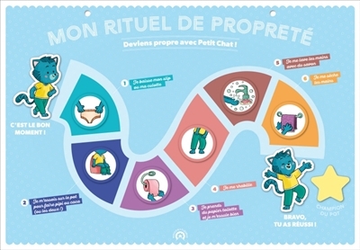 Mon rituel de propreté : deviens propre avec Petit chat ! | Chokron, Sylvie (Auteur) | Amelin, Pauline (Illustrateur)