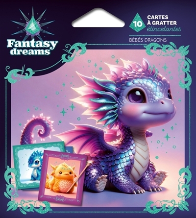 Bébés dragons : 10 cartes à gratter étincelantes | 