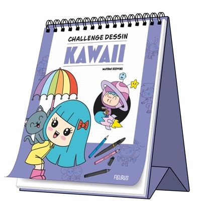 Kawaii : livre chevalet : + de 50 dessins en pas-à-pas et de super conseils ! | Jezewski, Mayumi (Auteur)