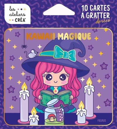 Kawaii magique : 10 cartes à gratter dorées | Jezewski, Mayumi (Illustrateur)