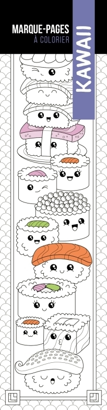Kawaii : marque-pages à colorier | Jezewski, Mayumi (Illustrateur)