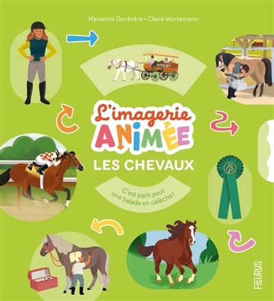 L'imagerie animée - Les chevaux  | Doubrère, Marianne (Auteur) | Wortemann, Claire (Illustrateur)