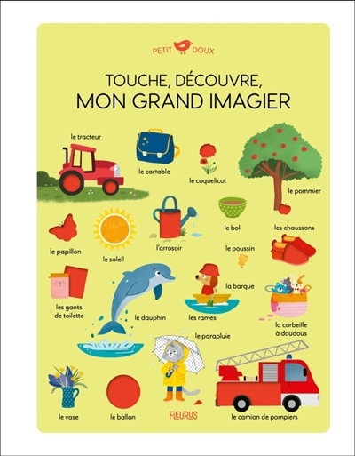 Touche, découvre : mon grand imagier | Caudrillier, Pauline (Illustrateur)