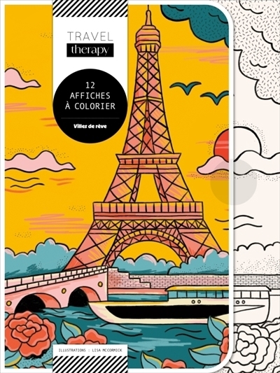 Villes de rêve : 12 affiches à colorier | McCormick, Lisa (Illustrateur)