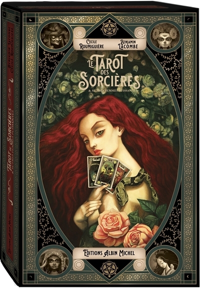 tarot des sorcières & autres femmes puissantes (Le) | Roumiguière, Cécile (Auteur) | Lacombe, Benjamin (Illustrateur)