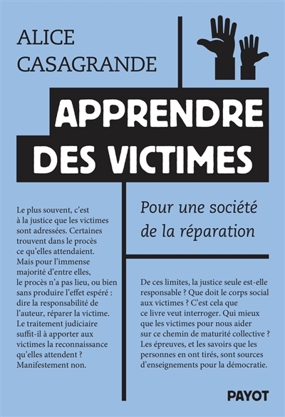 Apprendre des victimes | Casagrande, Alice
