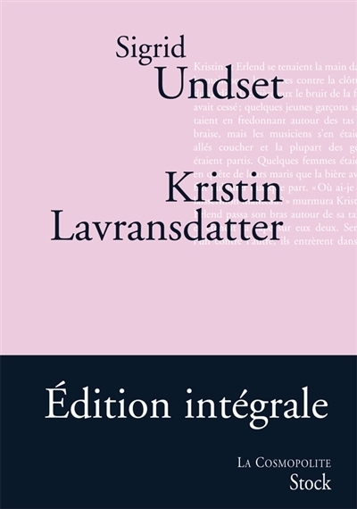 Kristin Lavransdatter | Undset, Sigrid (Auteur)
