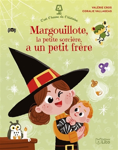 Margouillote, la petite sorcière, a un petit frère | Cros, Valérie (Auteur) | Vallageas, Coralie (Illustrateur)